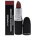 MAC Powder Kiss Lipstick - 930 Brickthrough for Women - 0.10 oz Lipstick