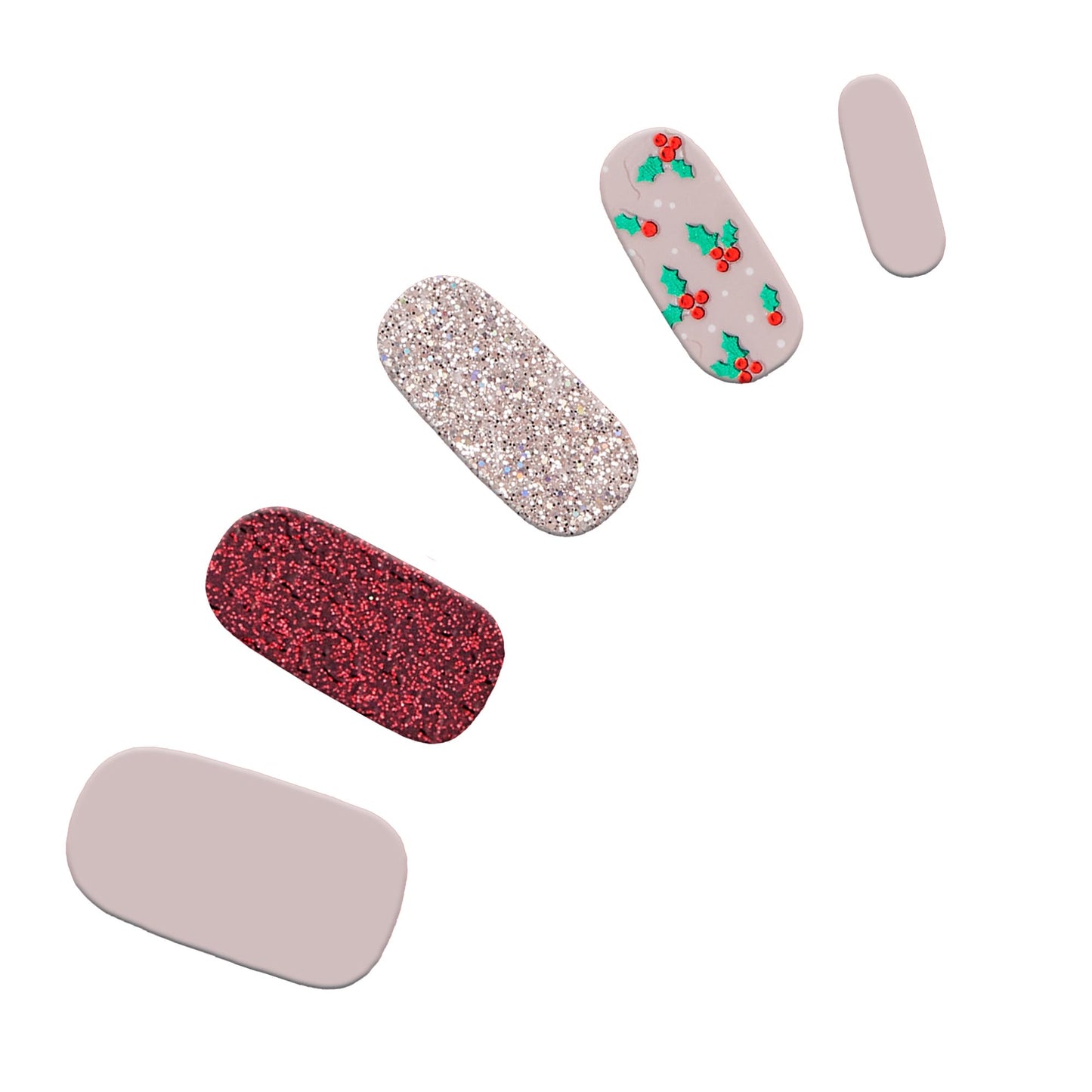 Dashing Diva Gloss Nail Strips - Holly Wood | UV Free, Chip Resistant, Long Lasting Gel Stickers | Contains 32 Wraps, 1 Prep Pad, 1 File Beauty & Personal Care Dashing Diva