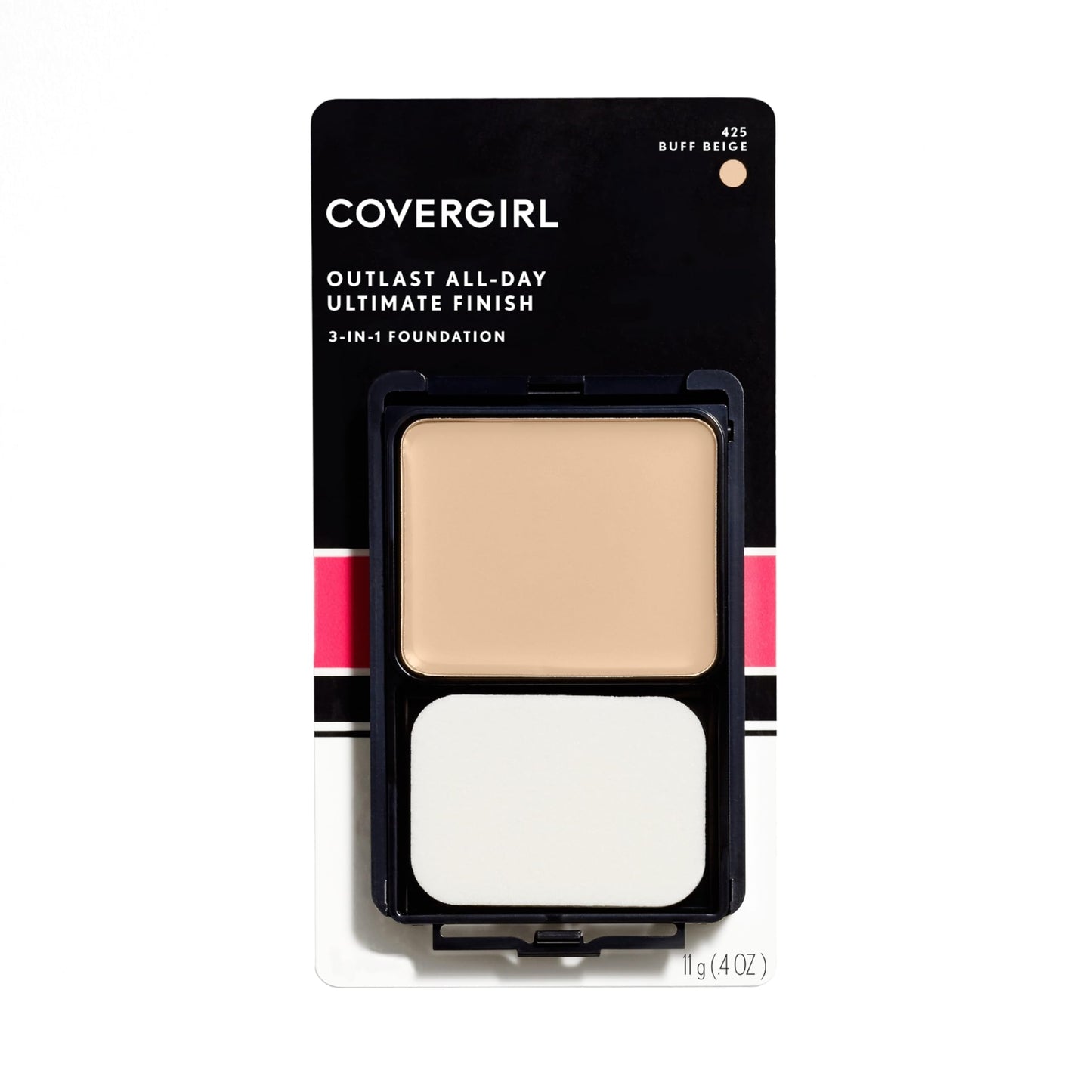 CoverGirl Ultimate Finish Liquid Powder Make Up, Buff Beige [425] 0.40 oz (Pack of 2)