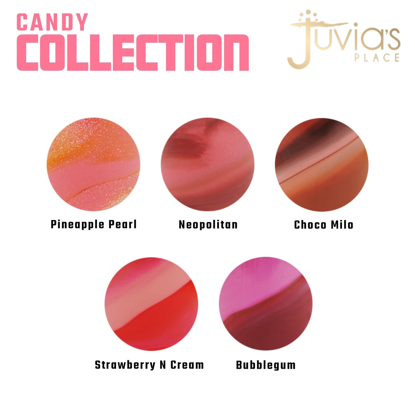 Juvia's Place Candy Shop Lip Gloss: Strawberry N Cream - High-Shine Plumper for a Hydrating & Non-Sticky Glossy Pout, For a Moisturizing and
