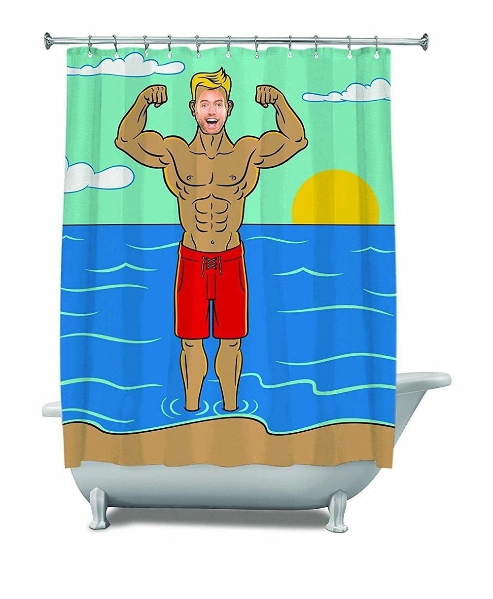 BigMouth Inc in The Buff Shower Curtain
