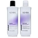 Kenra Violet Shampoo & Conditioner Set | Eliminates Brassy Tones | Purple Pigment + Deposit | Neutralizes Yellow | Moisturizes Processed Hair |
