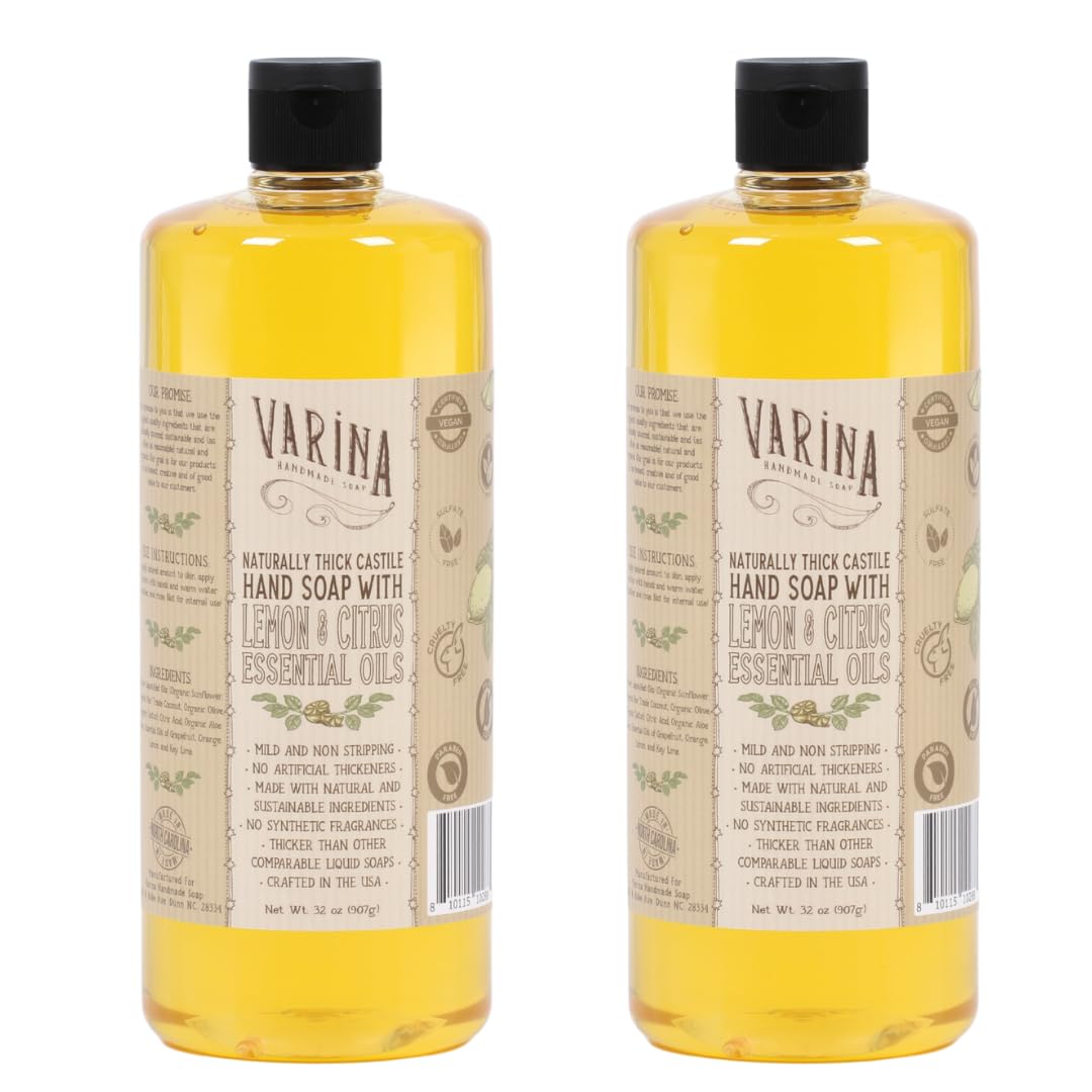 Varina Liquid Soap - Liquid Organic Castile Soap Citrus - 32oz Beauty & Personal Care Varina