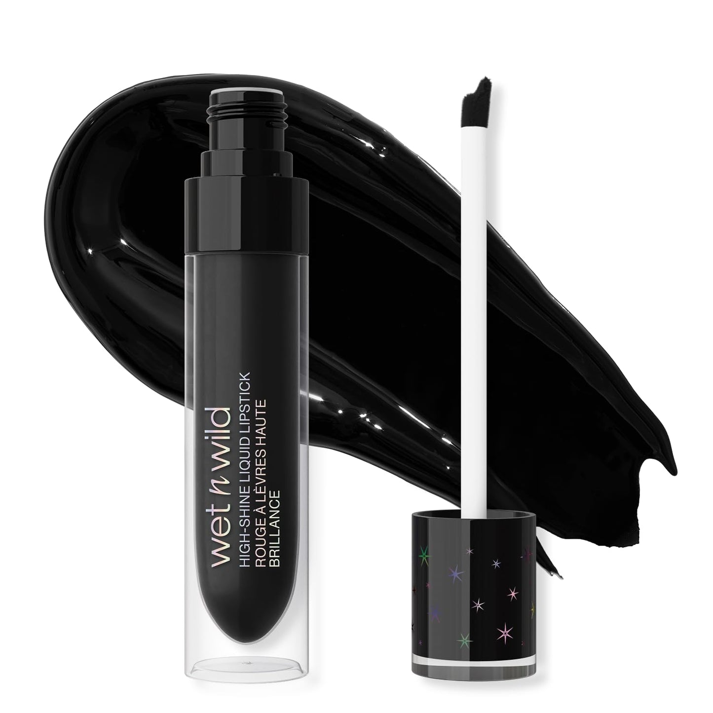 wet n wild Halloween Fantasy Makers Mega Glitter Shimmer Liquid Lipstick,High Pigmented Creamy Texture, Shimmery Blendable Formula, Cruelty-Free - Midnight Sky