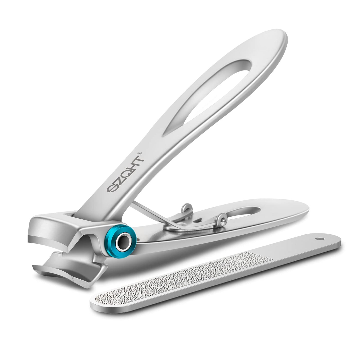 SZQHT Ultra Wide Jaw Opening Nail Clippers Set, Toenail Clippers for Thick Nails, Heavy Duty Nail Cutter, Stainless Steel Toe Nail Clippers