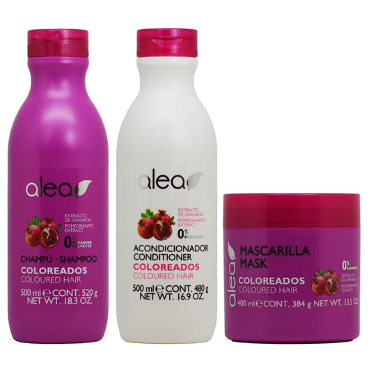 Alea Coloreados Coloured Hair Shampoo + Conditioner + Mask"Set"