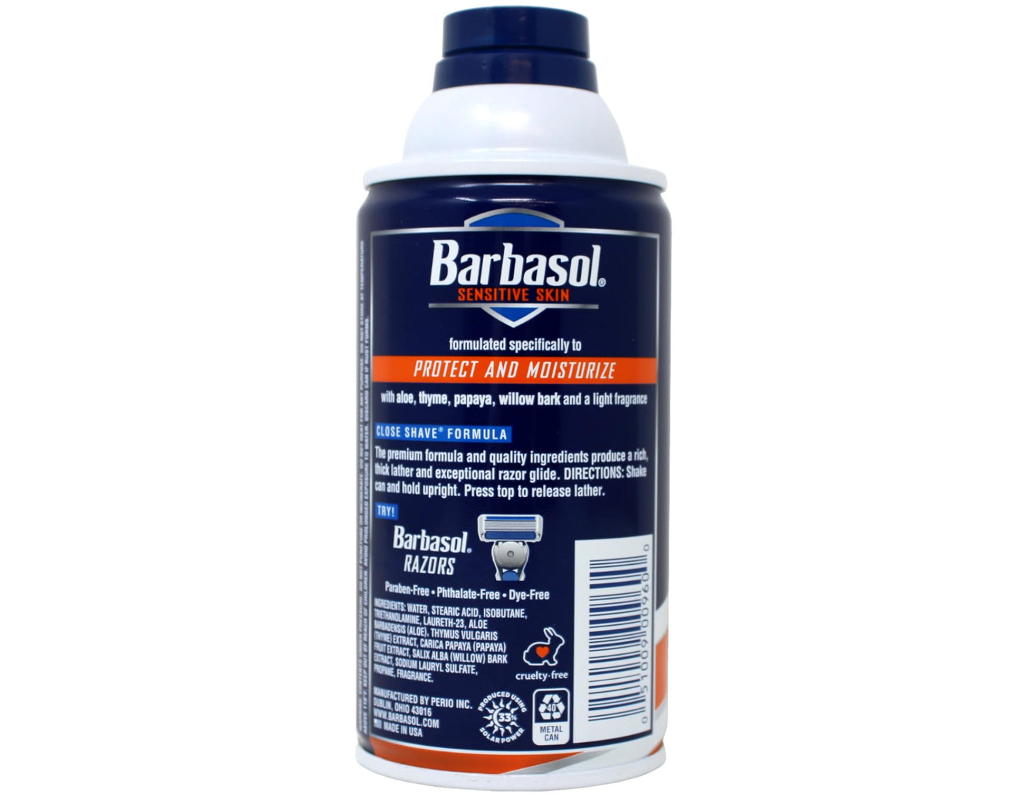 Barbasol Sensitive Skin Thick and Rich Shaving Cream, 10 Ounce Pack of 2 Beauty and Personal Care Flywrun