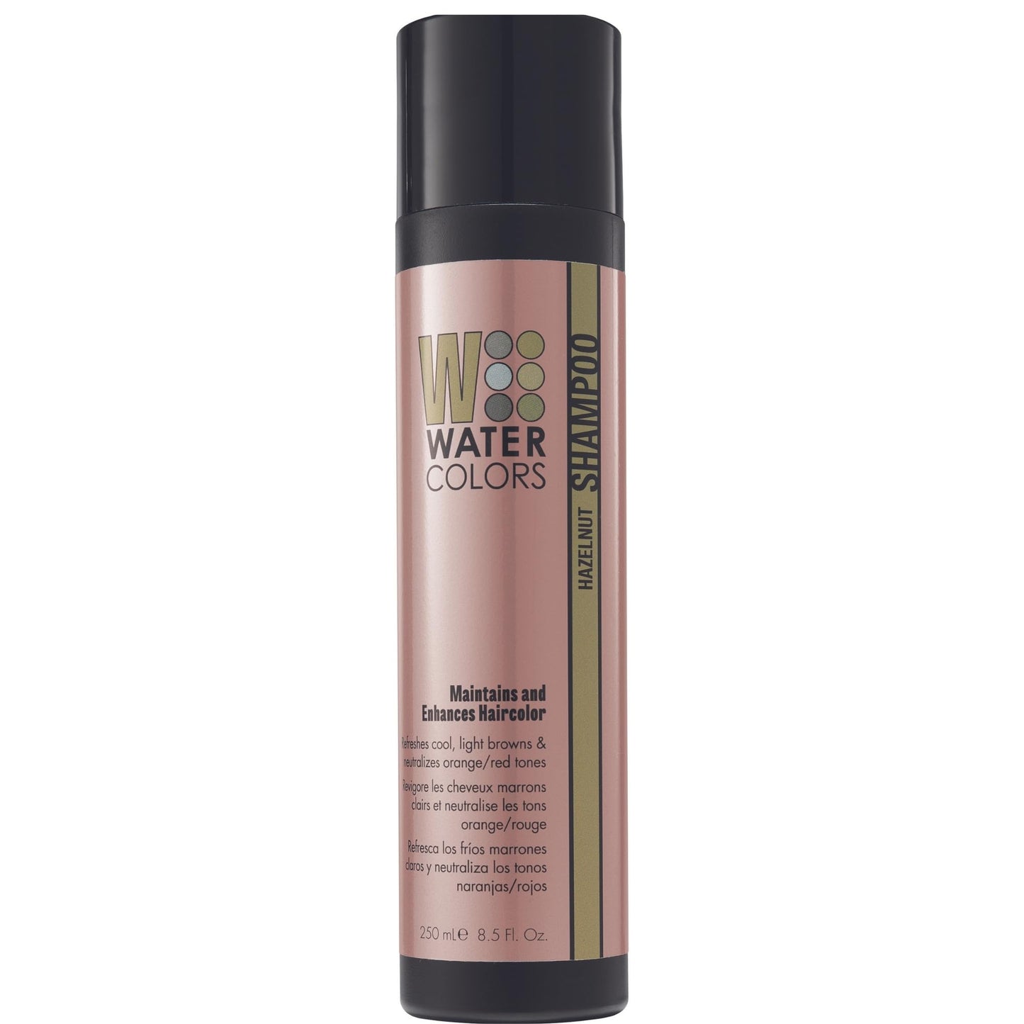 Watercolors Color Depositing Shampoo, Semi Permanent Hair Color 8.5 oz - HAZELNUT