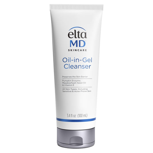 EltaMD Oil-In-Gel Facial Cleanser, Daily Gentle Face Cleanser, Removes Long-Wear Makeup, Sunscreen, and Sweat, Cleansing Oil For Face, 3.4 oz Tube Beauty & Personal Care EltaMD