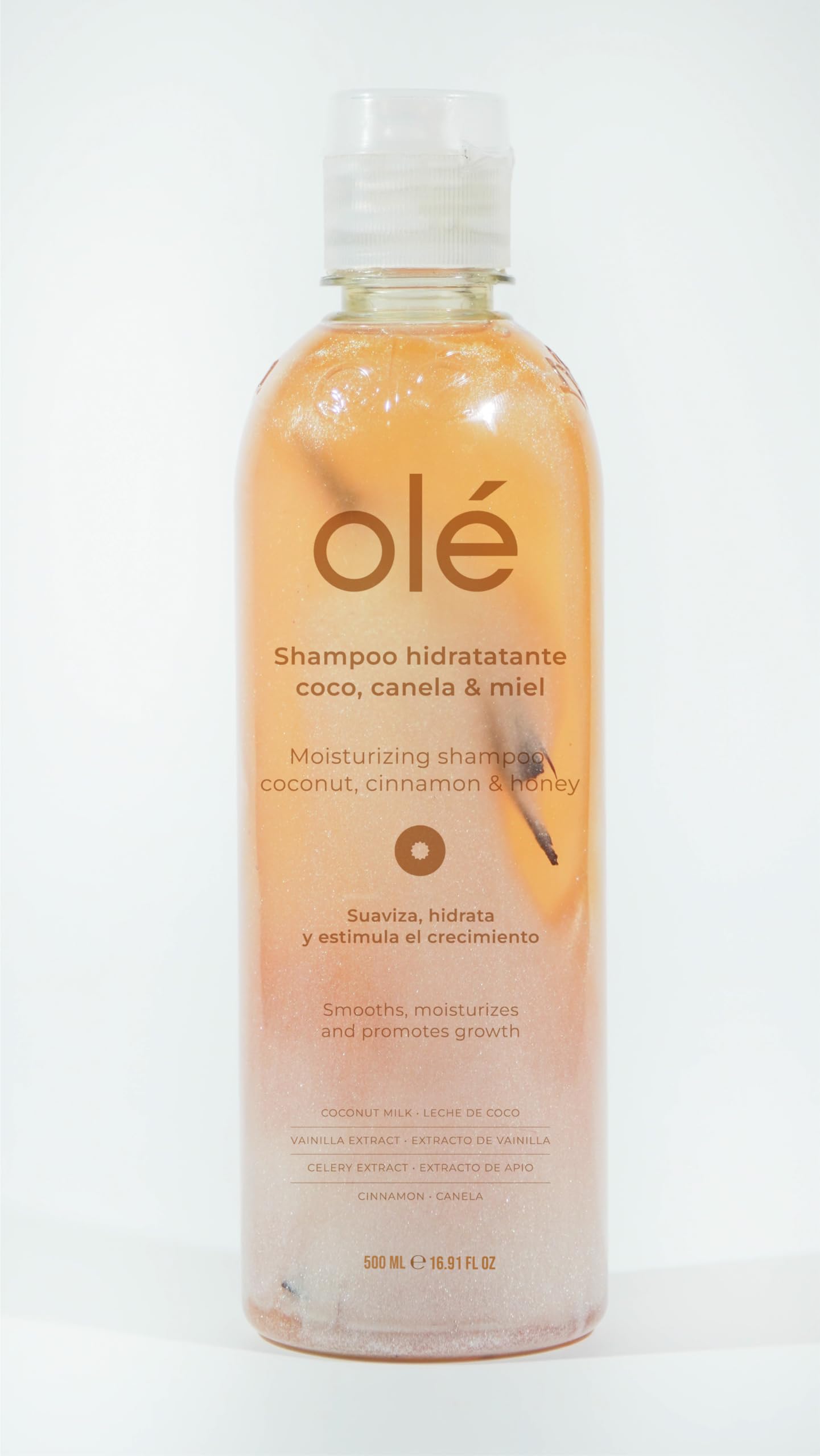 OLÉ Dry Hair 5 Piece Pack - Coconut pulp pre-shampoo + Coconut, Cinnamon & Honey Shampoo + Cotton Conditioner + Detangling Thermo protector + Frizz