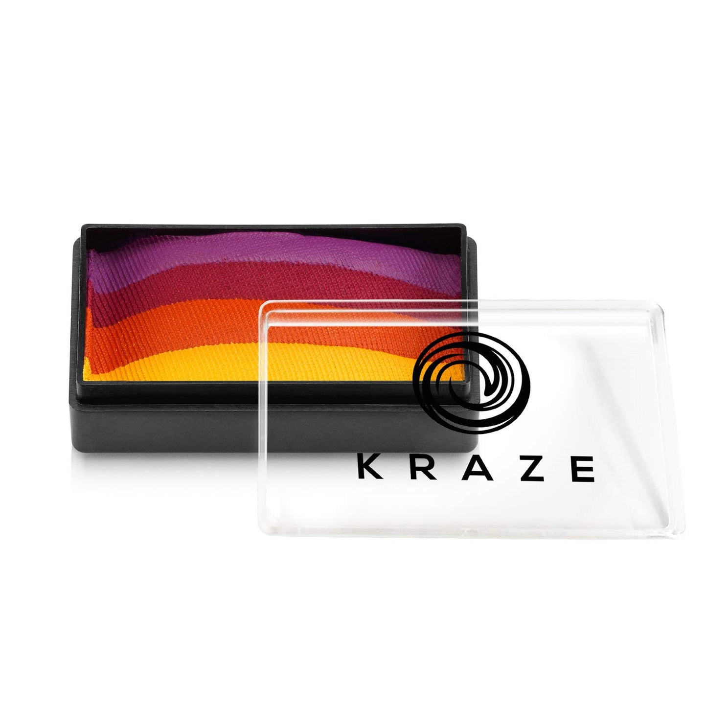 Kraze FX Domed 1-Stroke Split Cake - Sundown (25 gm), Professional Face and Body Painting, Hypoallergenic, Safe & Non-Toxic, Ideal for Fairs