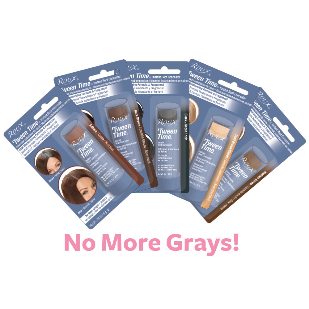 Roux Instant Root Concealer by Roux, Brown Hair Color, Temporary Touchup Stick, Pack of 1