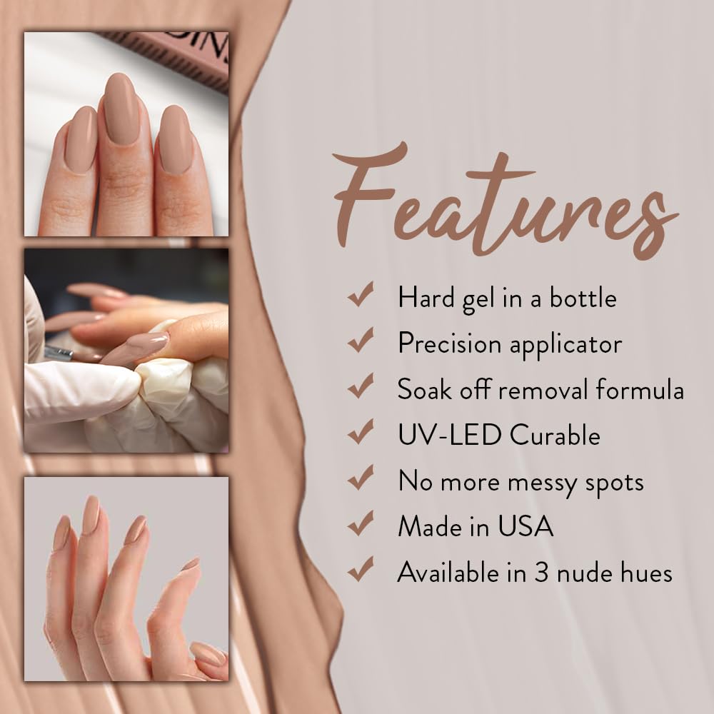 IBD Building Gel, Hard Gel Nail Extension, Barely Nude, Soak-Off, Nail Builder Strengthener, 0.5 fl oz Beauty & Personal Care IBD