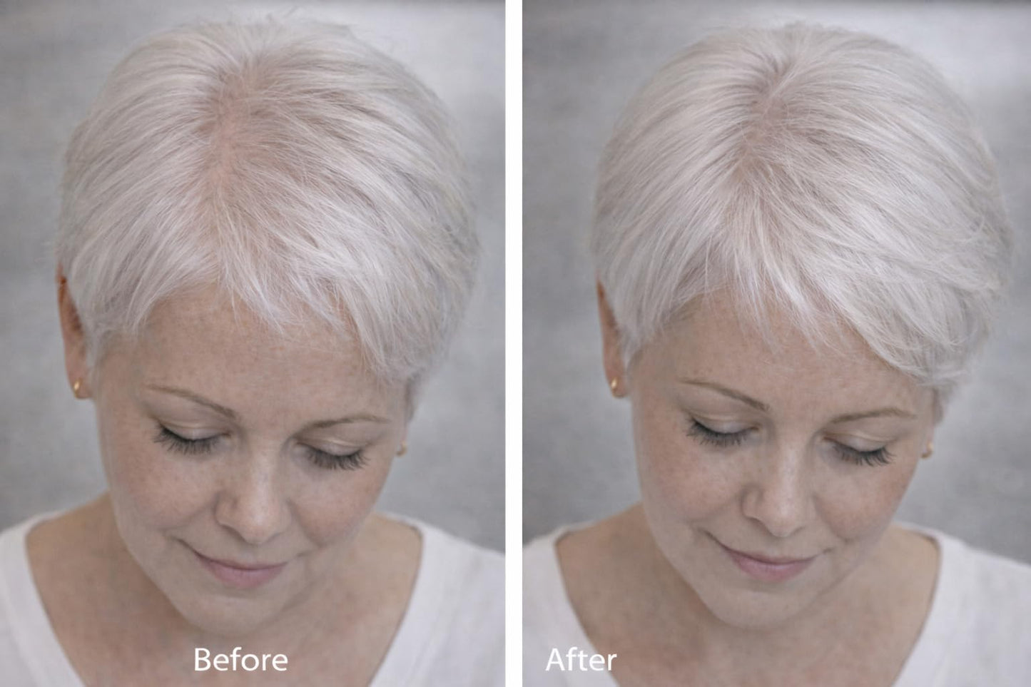 diCESARE NEW Silver Hair Building Fiber - Fuller Looking Gray Hair - Lightweight Coverage for Thinning Areas - NOW IN 2 SIZES