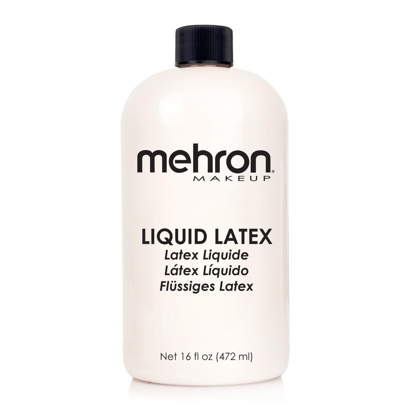Mehron Makeup Liquid Latex | SFX Makeup | Halloween Latex Makeup | Latex Glue for Skin | Prosthetic Glue 16 fl oz (473 ml) ) (Clear) | Made in the USA