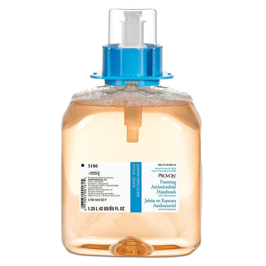 PROVON Foaming Antimicrobial Handwash with Moisturizers, Light Fruit Fragrance, 1250 mL Hand Soap Refill for PROVON FMX-12 Push-Style Dispenser (Pack