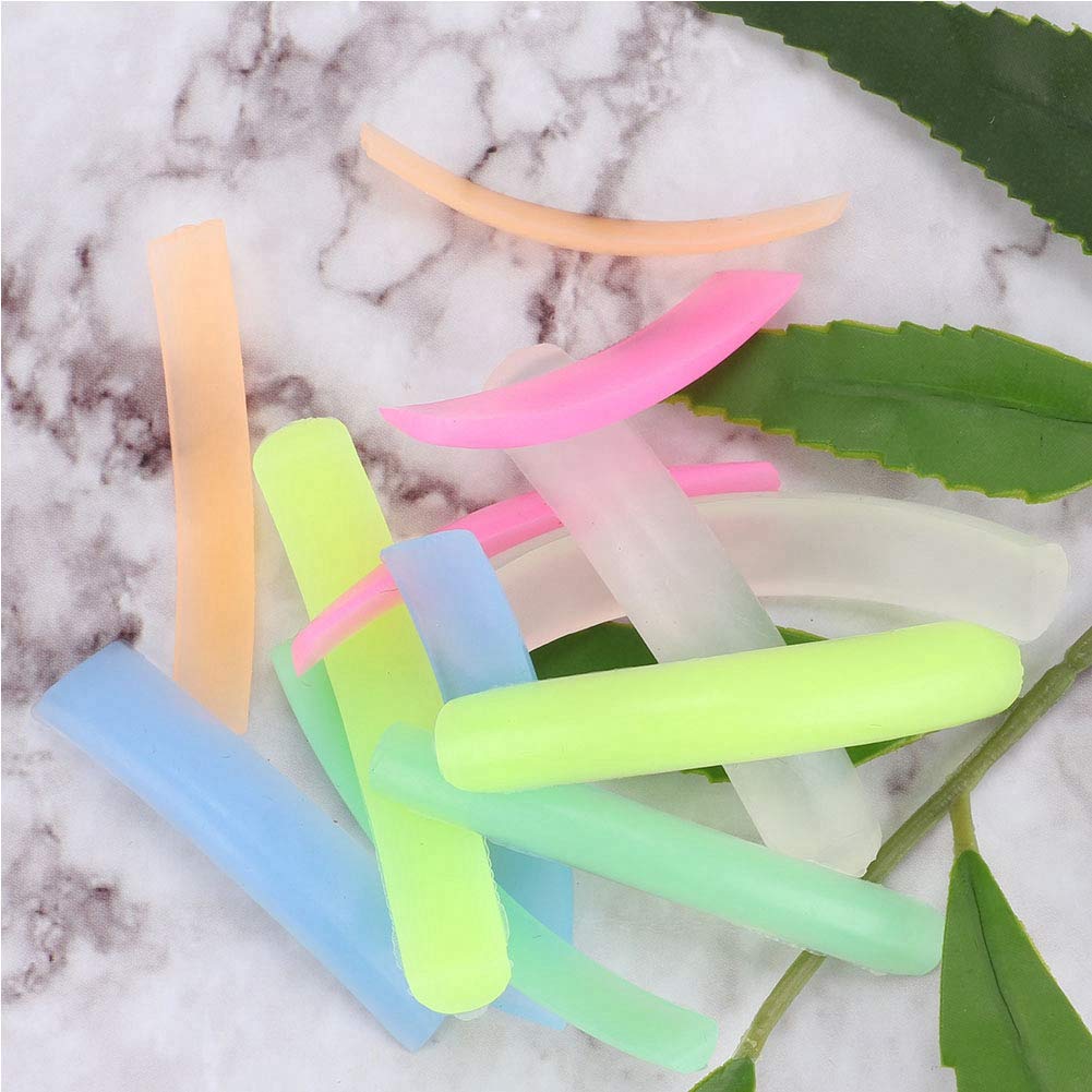 Salmue 6 Pairs Silicone Eyelash Curlers, Eyelash Perming Pads Eyelash Curling Lifting Patches Lasting Perfect Eyelash Lifting