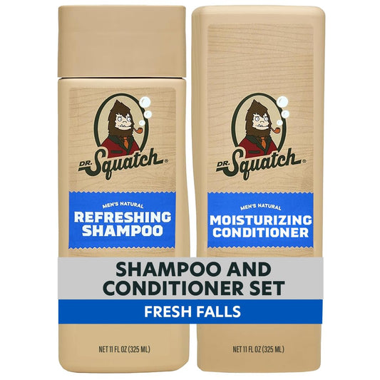 Dr. Squatch Men's Natural Shampoo and Conditioner Set - Sulfate & Paraben Free Natural Shampoo and Conditioner for Men - Scalp Nourishing Formula Beauty & Personal Care Dr. Squatch