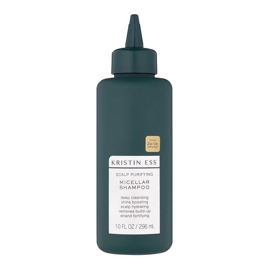 Kristin Ess Hair Scalp Purifying Micellar Shampoo for Deep Cleansing + Scalp Hydrating - Removes Build Up, Shine Boosting, Vegan, Sulfate Free