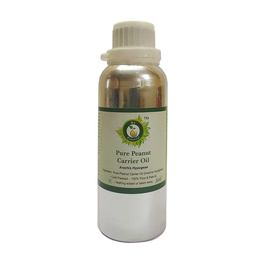 R V Essential Pure Peanut Carrier Oil 300ml (10oz)- Arachis Hypogeae (100% Pure and Natural Cold Pressed) Beauty and Personal Care R V Essential