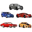 Hot Wheels Premium Cars Fast & Furious Premium Bundle, Gift for Fans & Collectors (HJC15)