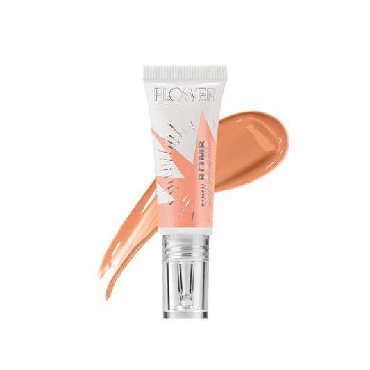 FLOWER Beauty By Drew Barrymore Liquid Blush Makeup Bomb Color Drops -Silky Lightweight Formula + Gel Cream Blush for Cheeks - Radiant + Glossy Finish