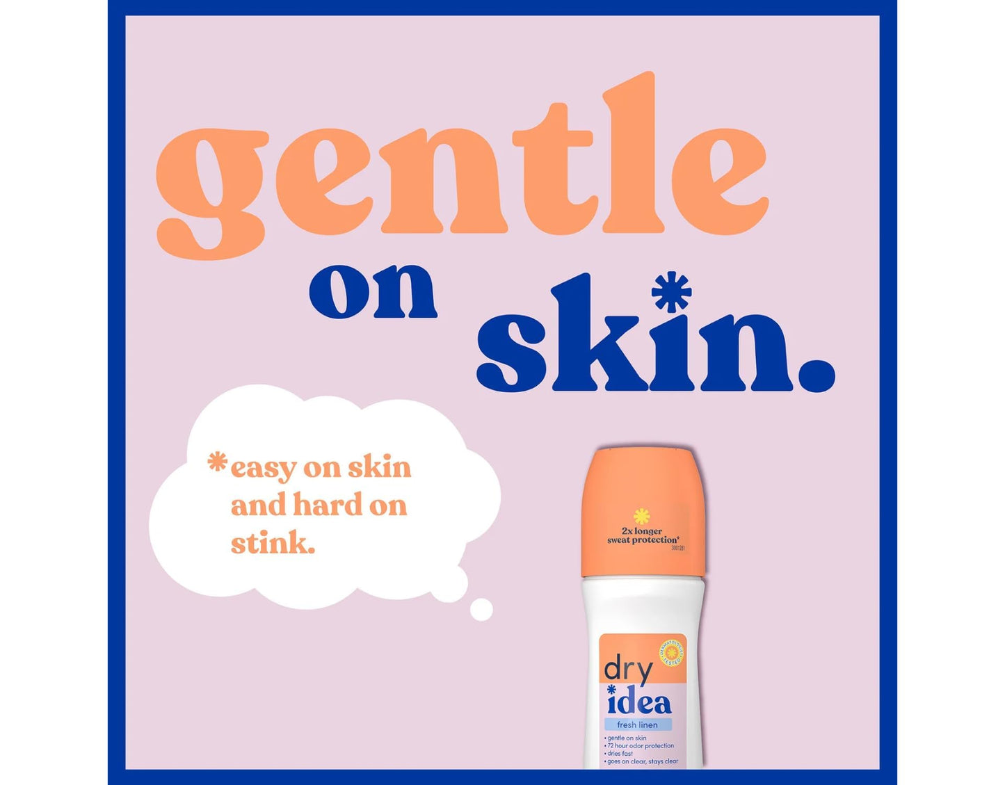 Dry Idea Fresh Linen Roll-On Antiperspirant Deodorant Fresh Linen 3.25 Ounce (Pack of 6)