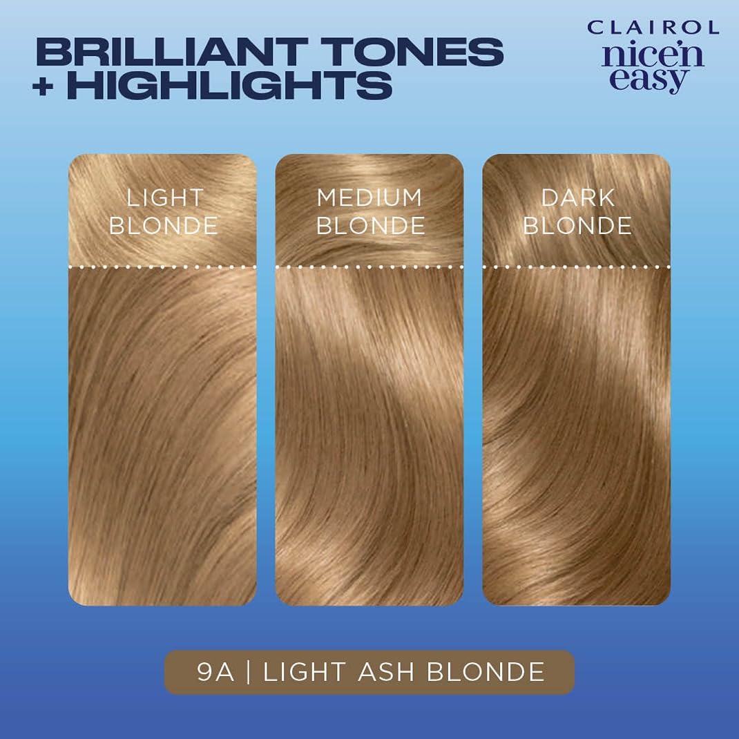 Clairol Nice 'n Easy Permanent Hair Color, [9A] Light Ash Blonde 1 ea