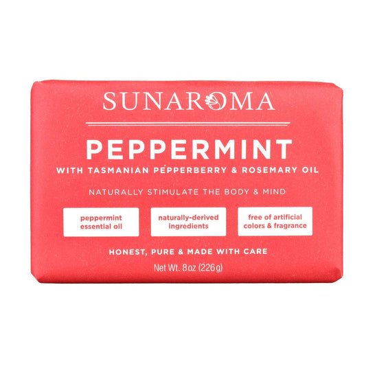 SUNAROMA Soap - 8.5oz (Peppermint Oil & Rosemary)