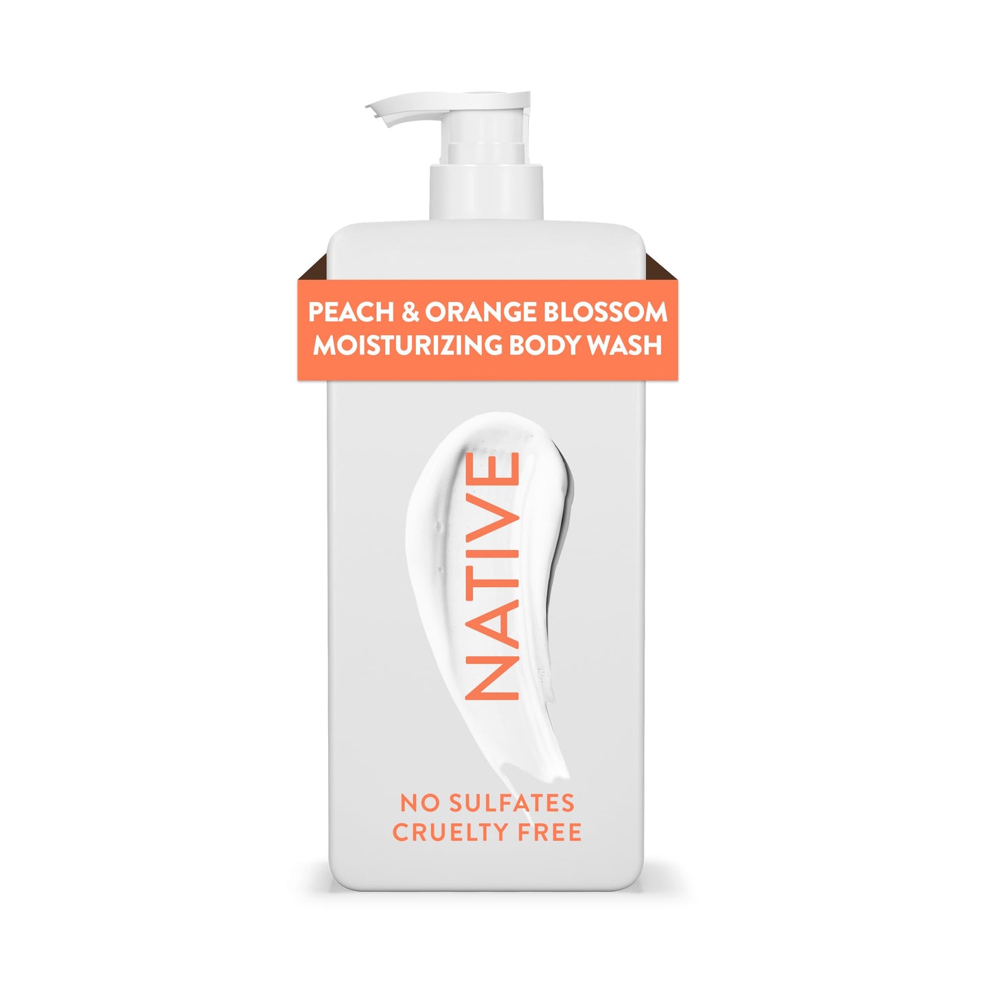 Native Moisturizing Body Wash Contains Naturally Derived Ingredients | For Women & Men, Sulfate, Dye, & Paraben Free Leaving Skin Soft and Hydrated |