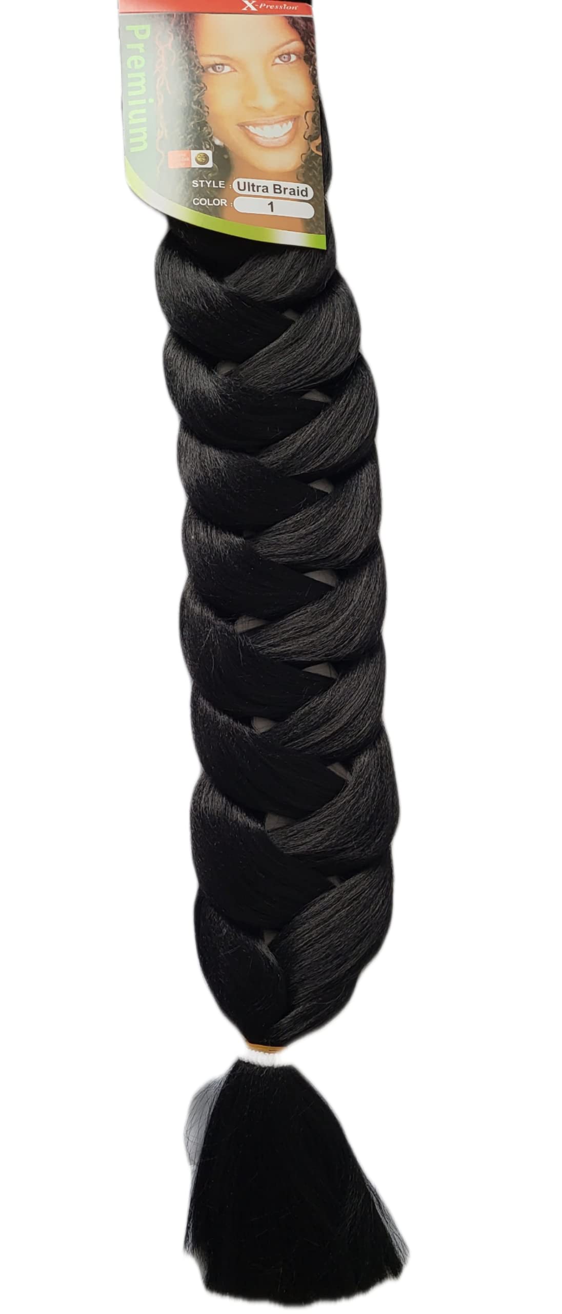 X-pression Premium Original Ultra Braid. - Colour 1 (Pack of 3)
