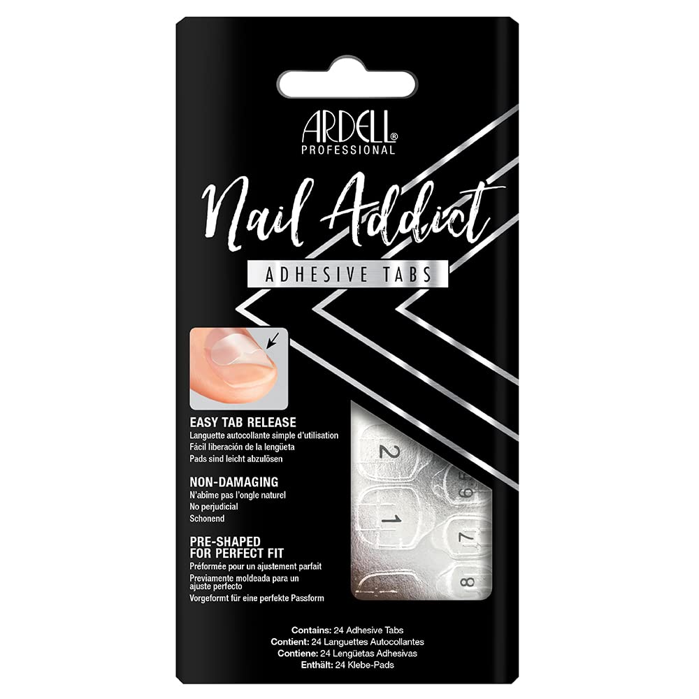 Ardell Professional Nail Addict, Adhesive Tabs, Easy Tab Release, Non-Damaging, Pre-Shaped for Perfect Fit, Strong Nail Glue, Alternative for Press-On Beauty & Personal Care Ardell