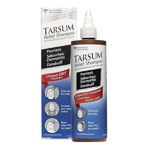 Tarsum Extra Strength Psoriasis Shampoo - Coal Tar Shampoo and Conditioner for Scalp Psoriasis, Seborrheic Dermatitis, Severe Dandruff, & Eczema