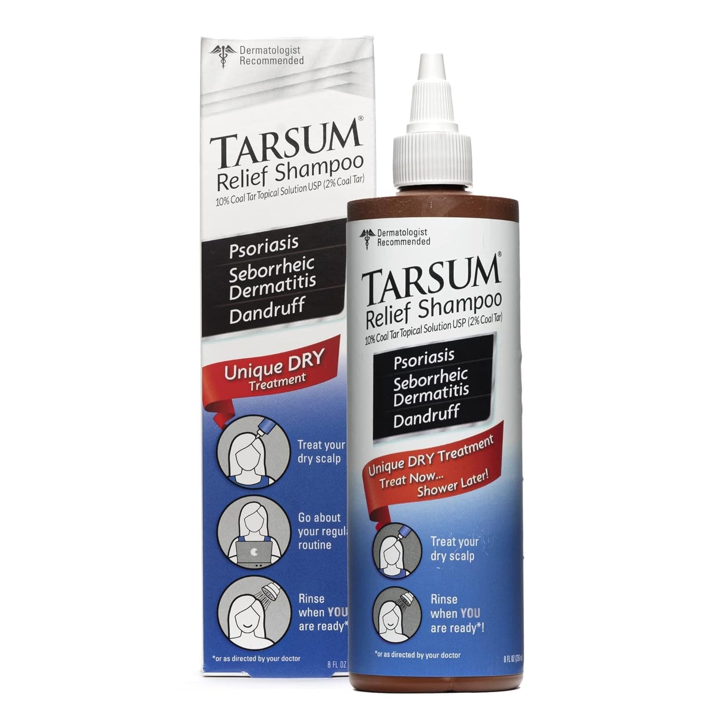 Tarsum Extra Strength Psoriasis Shampoo - Coal Tar Shampoo and Conditioner for Scalp Psoriasis, Seborrheic Dermatitis, Severe Dandruff, & Eczema