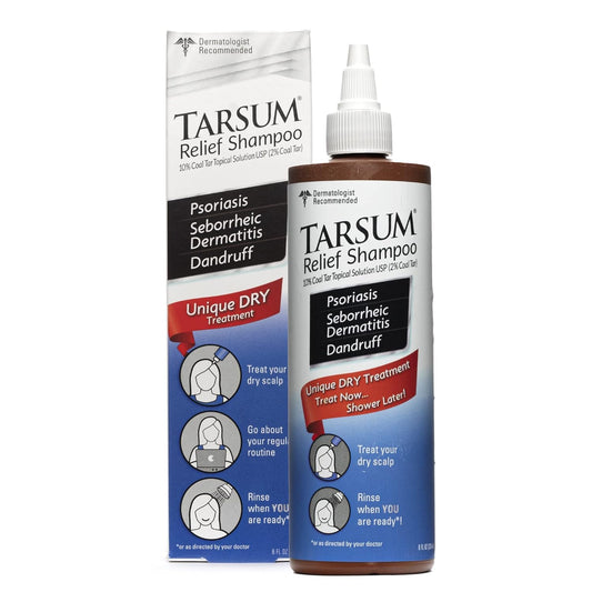 Tarsum Extra Strength Psoriasis Shampoo - Coal Tar Shampoo and Conditioner for Scalp Psoriasis, Seborrheic Dermatitis, Severe Dandruff, & Eczema