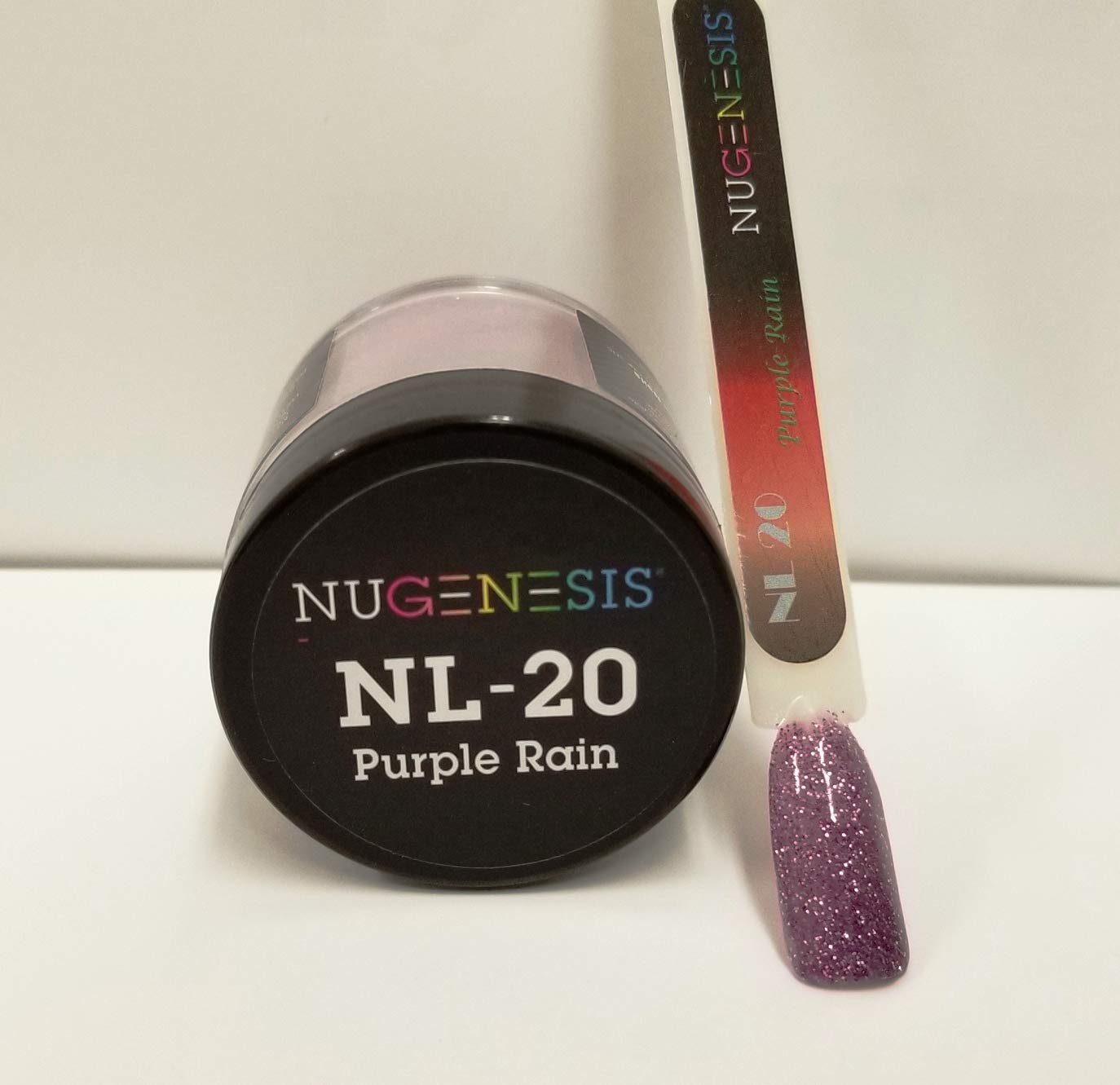 NuGenesis Nail Dipping Powder Color 1.5oz/43g Jar - (NL20 PURPLE RAIN) Beauty & Personal Care Nugenesis