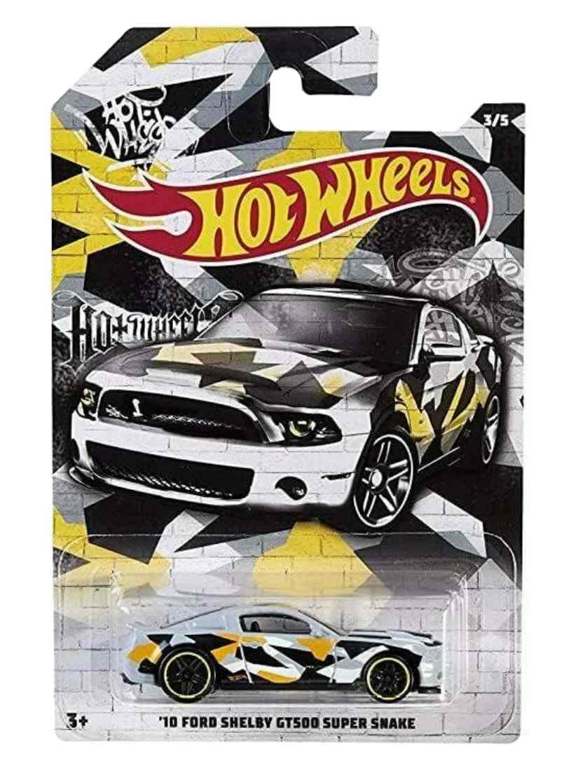 Hot Wheels Mattel 2019 Urban Camo Series Complete Bundle of 5 Die‑Cast Vehicles, Camouflage Graphics, 1:64 Scale, Ages 3+