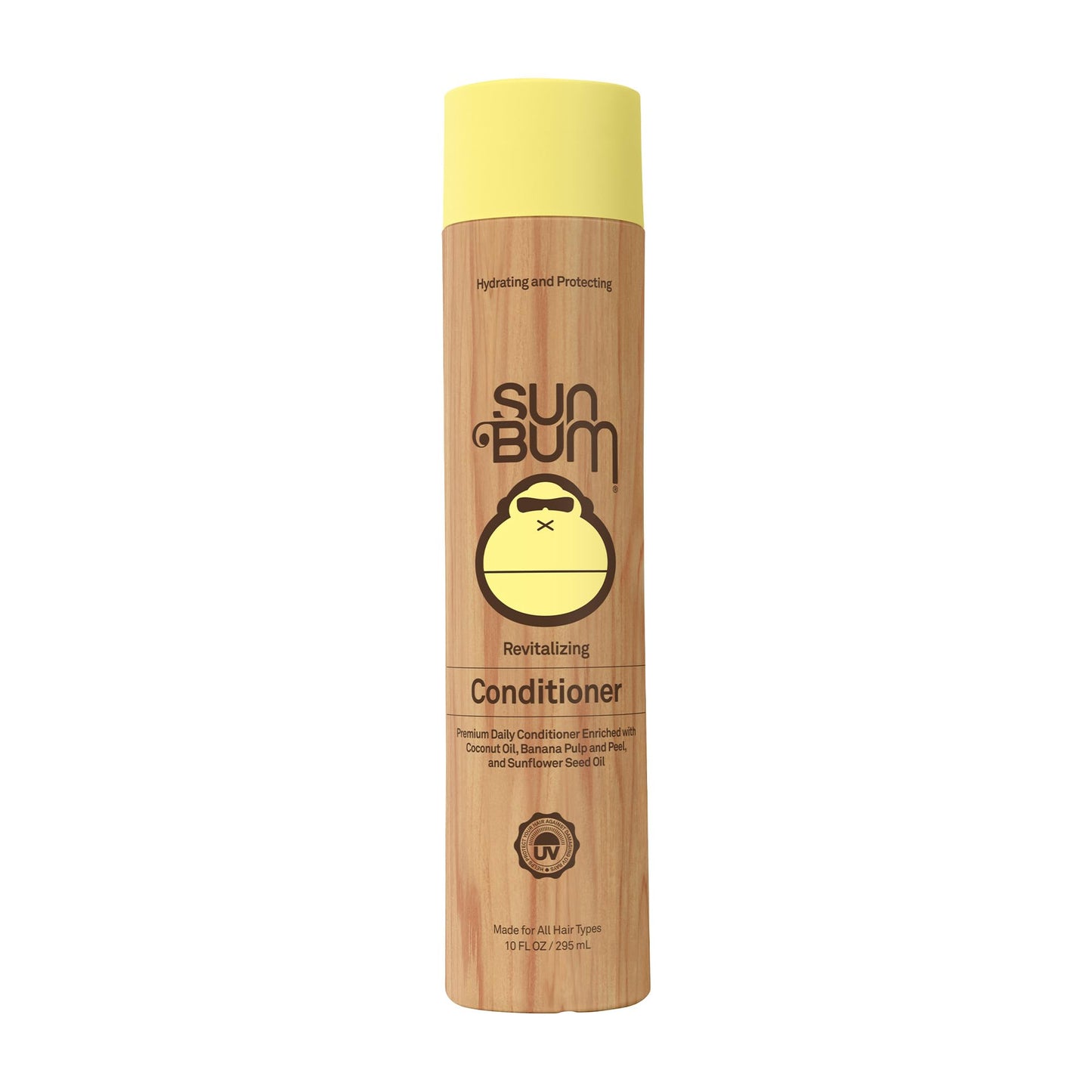 Sun Bum Revitalizing Conditioner - Hydrating and Nourishing Hair - Smoothes and Strengthens - UV Protecting - Vegan - Made Without Parabens - 10 oz