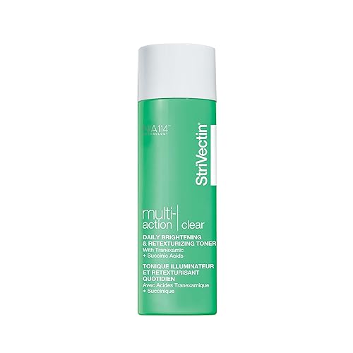StriVectin Multi Action Clear Daily Brightening & Retexturing Toner for Acne and Blemish Prone Skin for Clearer, Smooth and Brighter Skin, Less