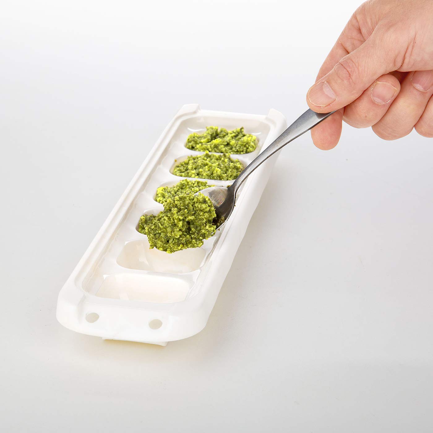 Prepworks Freezer Pods 2 Tablespoon Reusable Food Storage Tray Containers, Set of 2, Blue/White