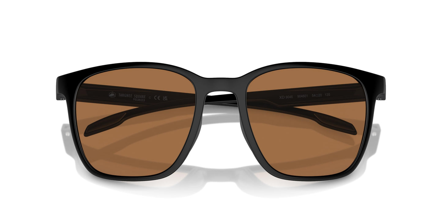Native Unisex Sunglasses Matte Black Frame, Brown Polarized Lenses, 54MM