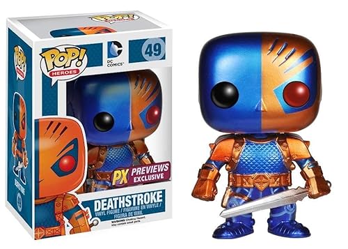 Funko Pop DC Heroes: Deathstroke Vinyl Figure (Metallic Version)