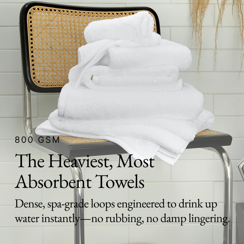 Italic Ultraplush 100% Australian Cotton Towels - Set of 2 Luxury Bath Towels, Quick Dry Plush and Absorbent, Heavy Duty Large Bath Towels, 800GSM…