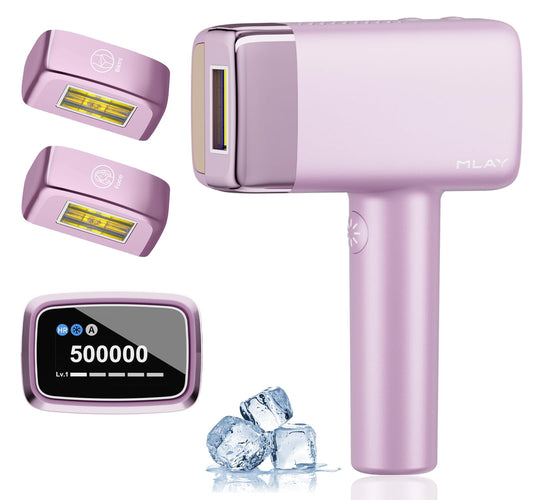 MLAY IPL Laser Hair Removal, Hair Removal Device with Ice Cooling Painless Hair Removal for Women & Men, Permanent Hair Removal at Home for Arms Beauty and Personal Care MLAY