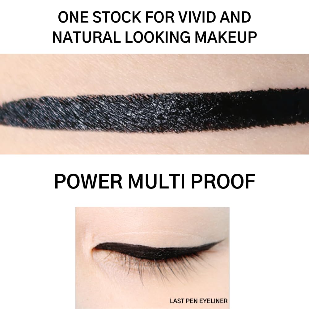 BBIA Last Pen Eyeliner - Waterproof Liquid Pen Eye Liner Long-Lasing Quick Dry Multi-Proof Easy Drawing Ink Tank Type with Precise & Flexible Fine