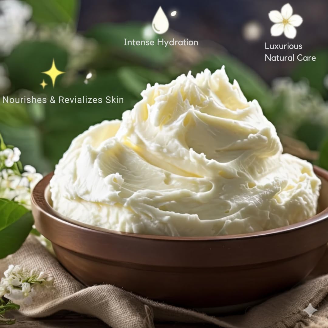 Yajna Organic Raw Cocoa Butter 100% Pure,Natural & Unrefined| Skin Moisturizer For Face, Body & Hair| 1 LBS/450 GM Ivory/White Grade A | DIY Creams Beauty and Personal Care Yajna