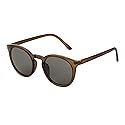 French Connection Freya Round Cat Eye Sunglasses For Women, Crystal Olive, 51mm Lens Width
