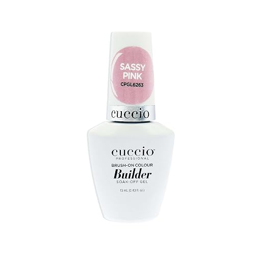 Cuccio Brush-On Colour Builder Soak Off Gel - Sassy Pink by Cuccio Pro for Women - 0.43 oz Nail Polish Beauty & Personal Care Cuccio