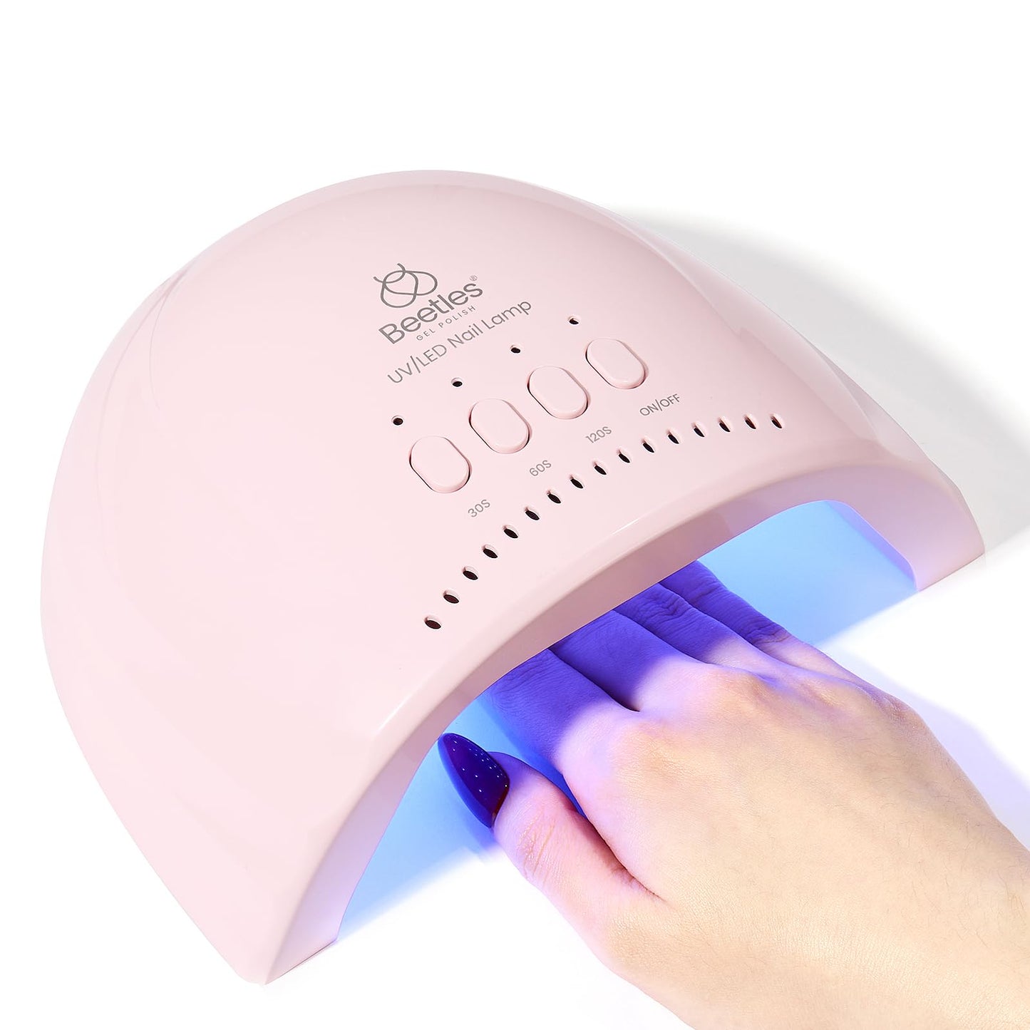 Beetles UV Nail Lamp - LED Nail Lamp with 3 Timer 30/60/120s UV Light for Gel Nails Smart Sensor Nails Dryer for Fast Curing Gel Polish Top Coat Beauty and Personal Care beetles Gel Polish Default Title
