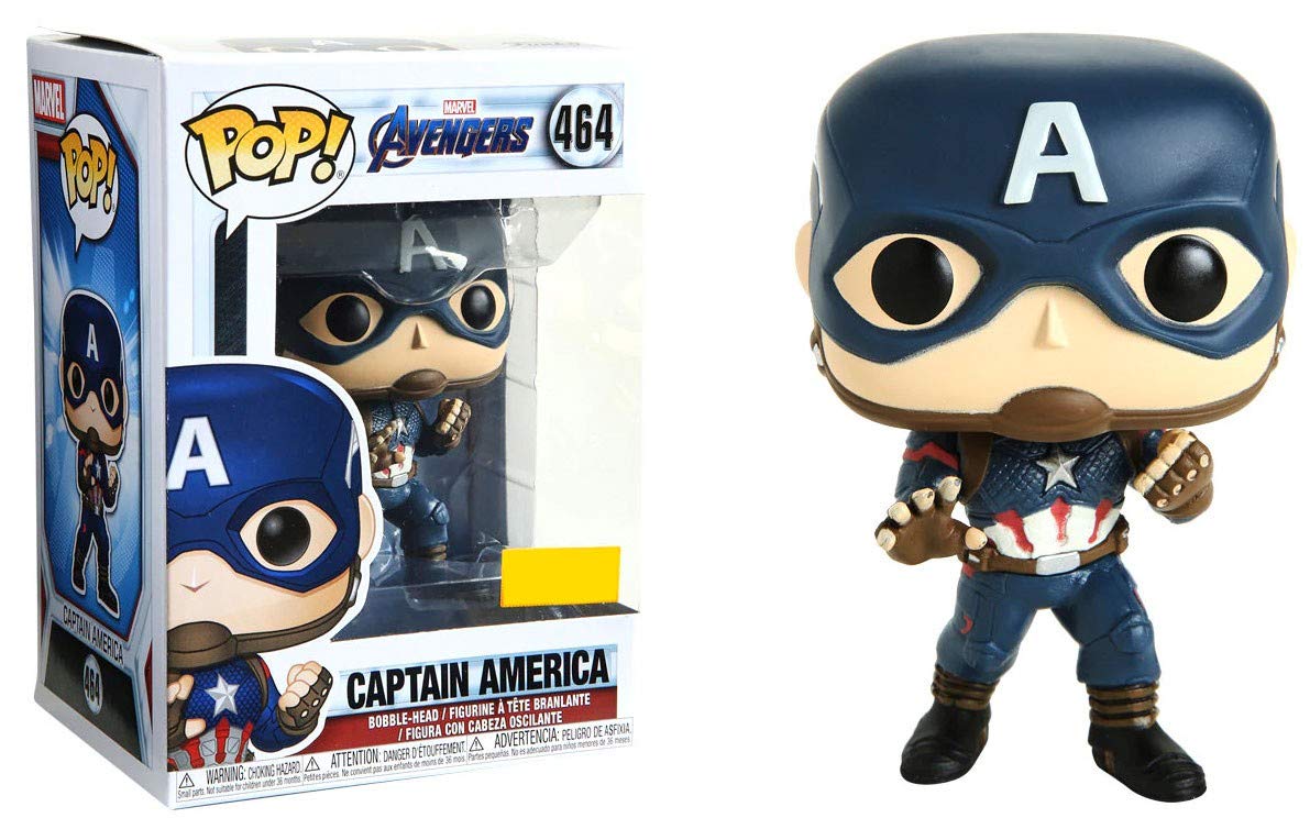 MARVEL AVENGERS: ENDGAME POP! CAPTAIN AMERICA VINYL BOBBLE-HEAD EXCLUSIVE